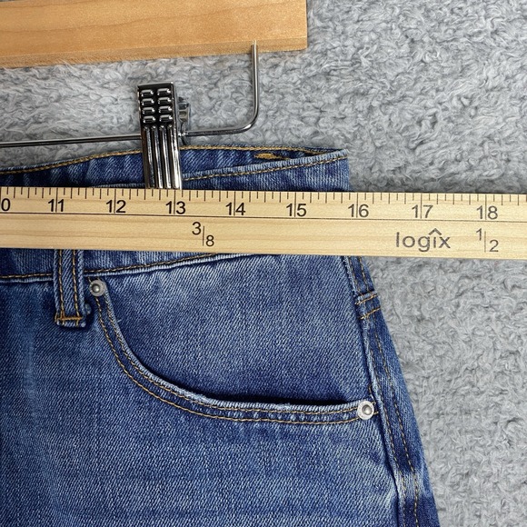 Kensie Denim‎ Mini Skirt Size 8/29 Frayed Hem Distressed - Picture 3 of 10